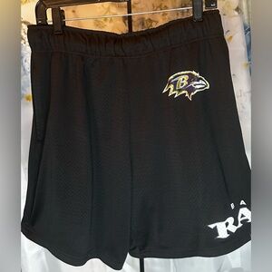 Fanatics Baltimore Ravens men’s black athletic shorts EUC